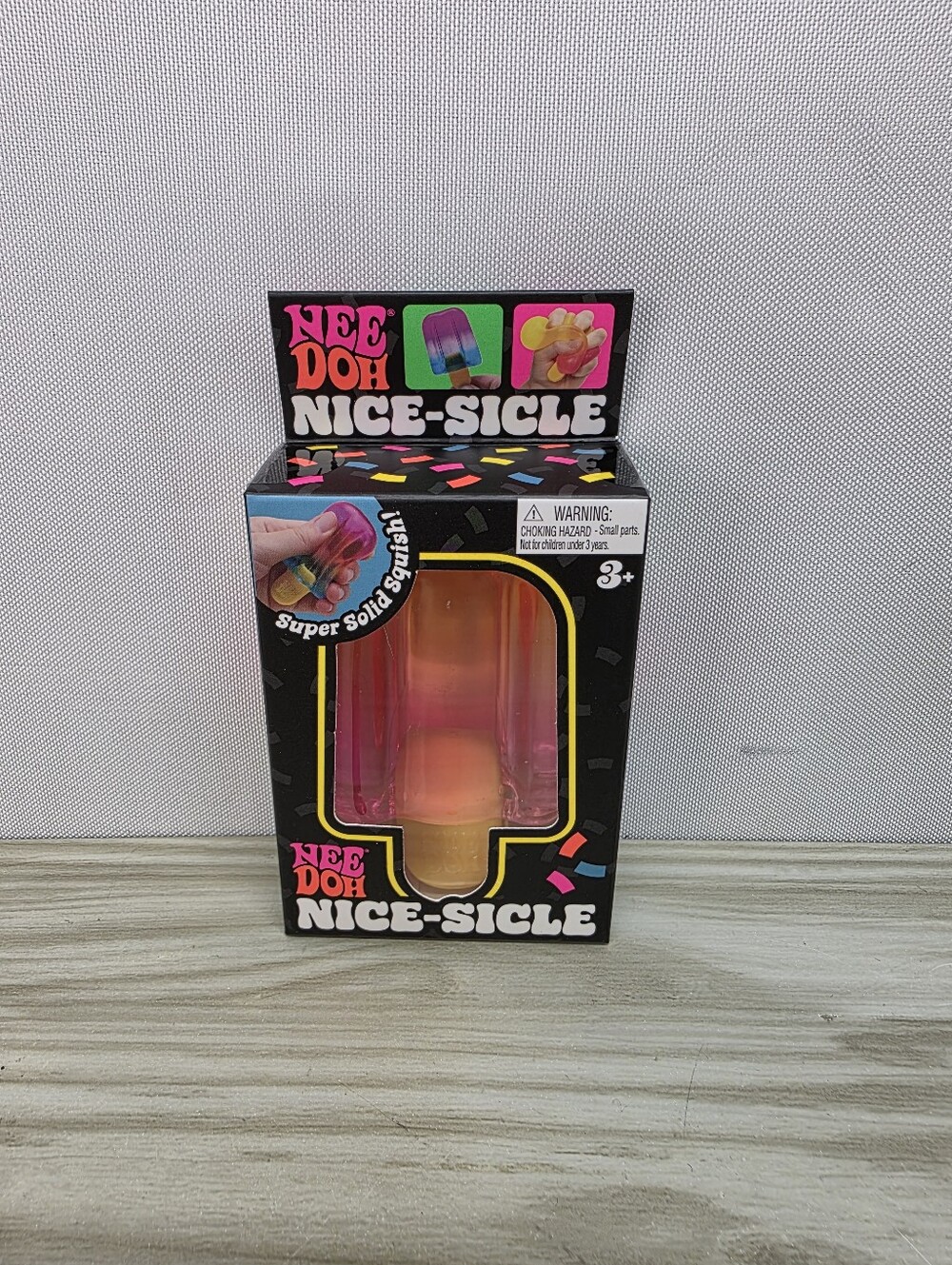 Nee Doh Nice Sicle Rainbow Dual-Tone Yellow-Pink New & Authentic
